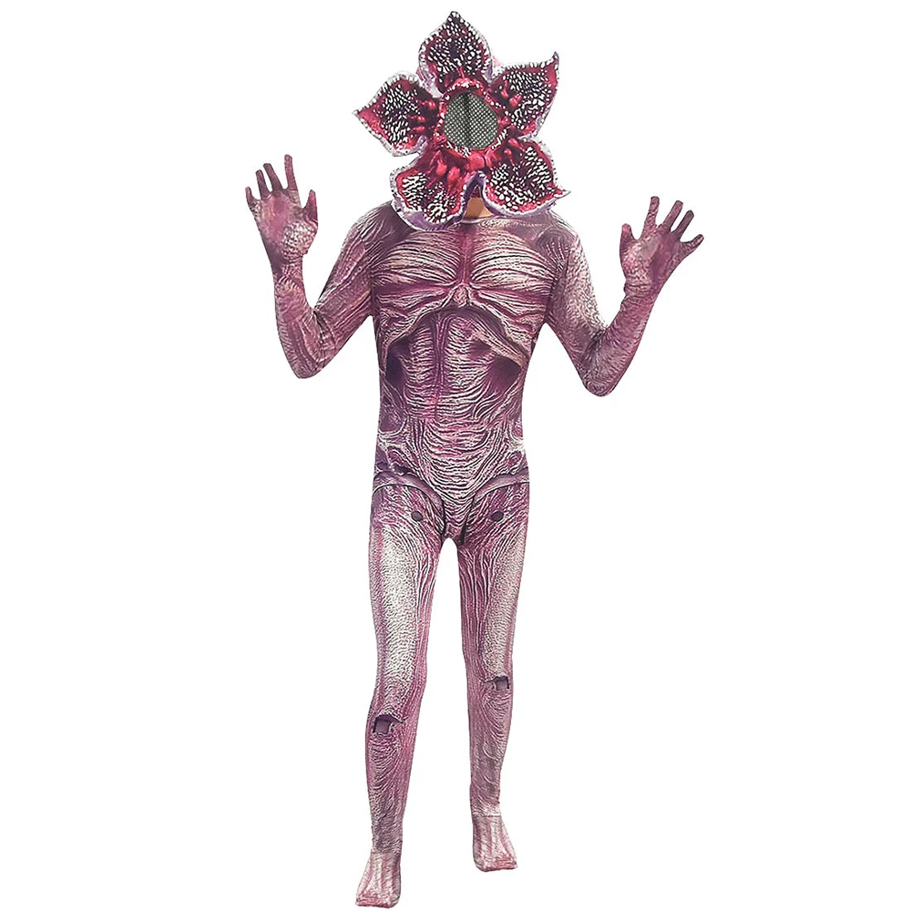 תחפושת דמוגורגון לילדים – אוברול מלא ומסיכה מסדרת "דברים מוזרים" (Stranger Things)